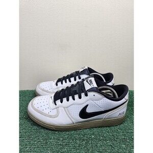 Nike Air Indee Mens Size 11.5 White Black Cement Sneaker Shoes 318488-101